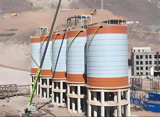 比如高架钢板仓